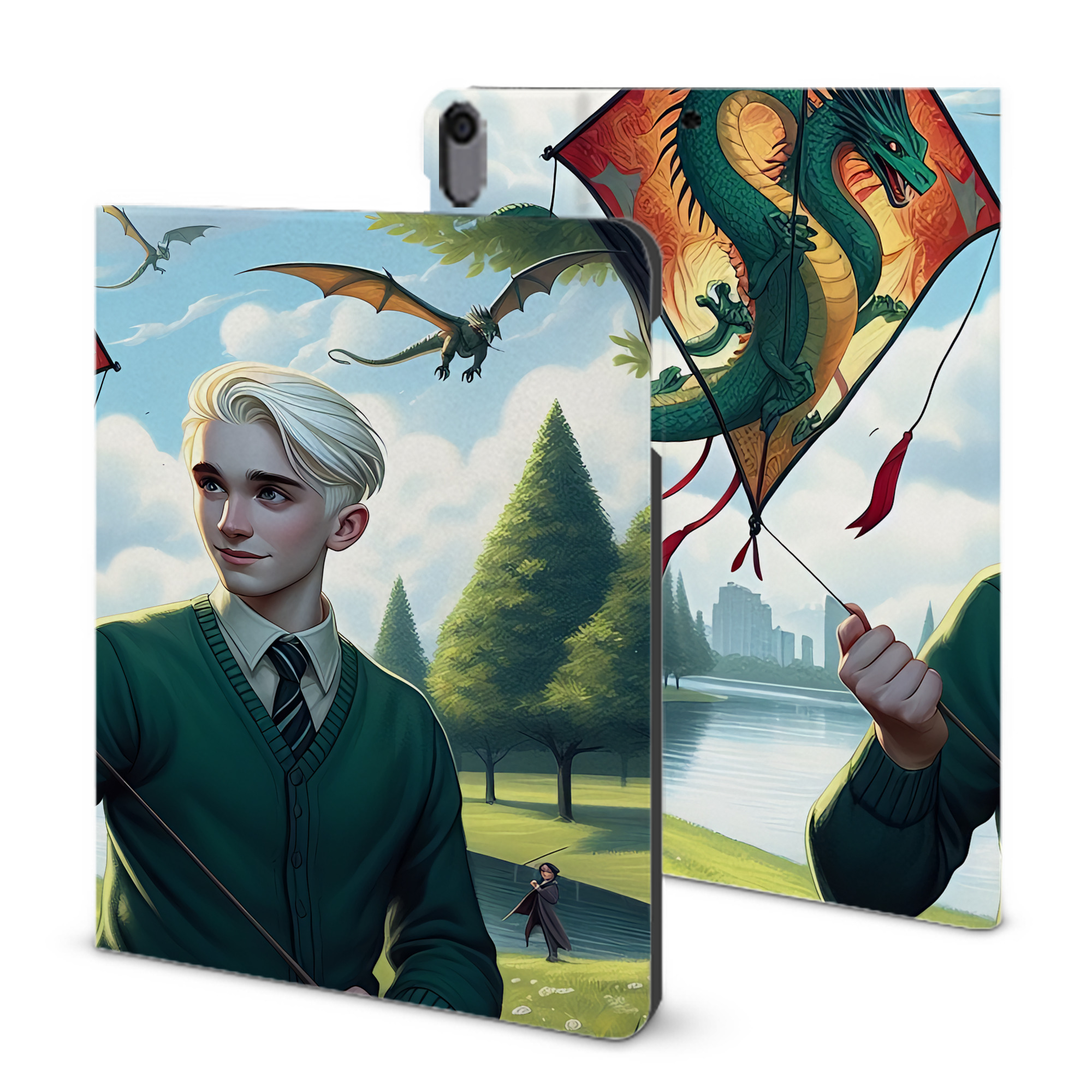 （画像用） Harry Potter ハリー・ポッターシリーズ IPad ケース ブック型 PUレザー TPU 耐衝撃 軽量 薄型 ペン収納なし 全面保護 IPad 各モデル対応